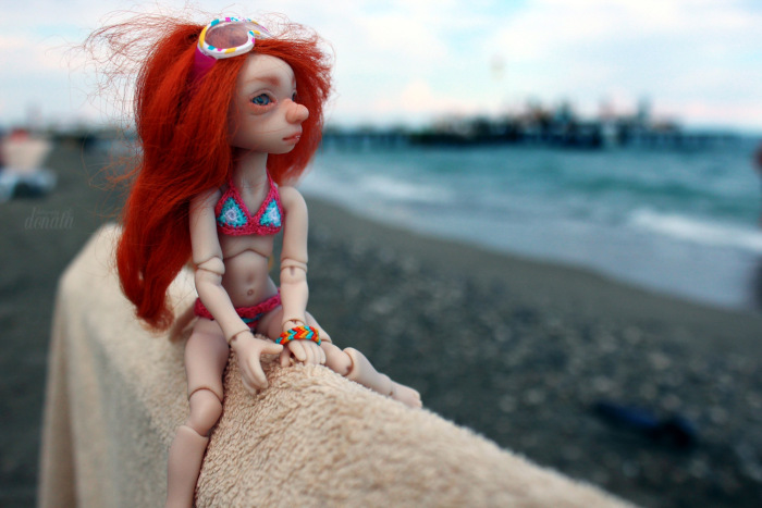 Как Фиби в отпуск съездила. Авторская бжд-мышка Лидии Снуль