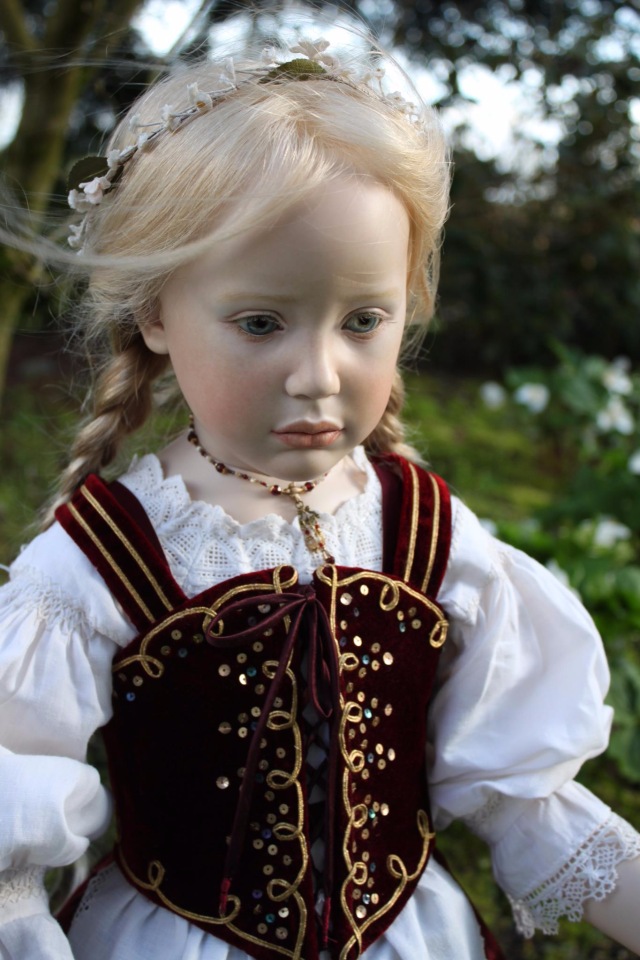 Процесс создания фарфоровых кукол - Джинн Гросс (Jeanne Gross). Часть восьмая - Национальный костюм