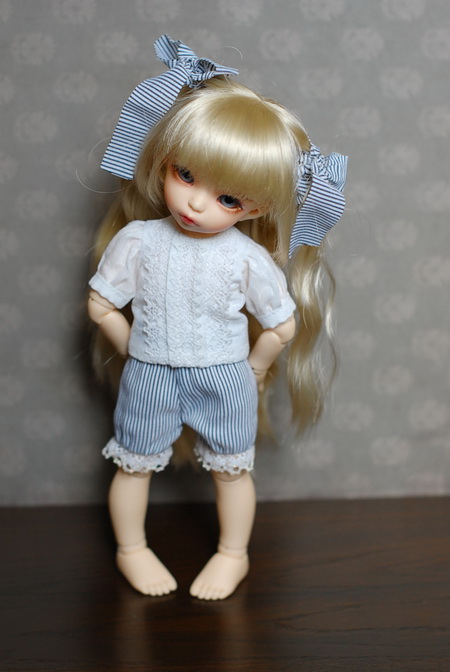 Синий цвет нас покорил. Одежда для куклы БЖД Анте (фото 9)