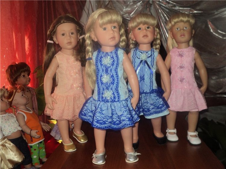 Девчушки любят наряжаться! Наряды для кукол Готц и не только