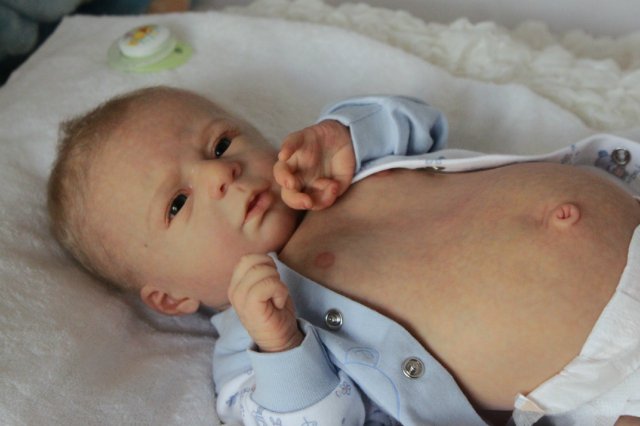 Белокурый ангел Саввушка! Куколка реборн Виктории Вишни (фото 9)