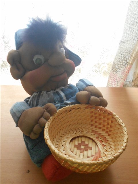 Сашок. Авторская игрушка, чулочная техника (фото 4)