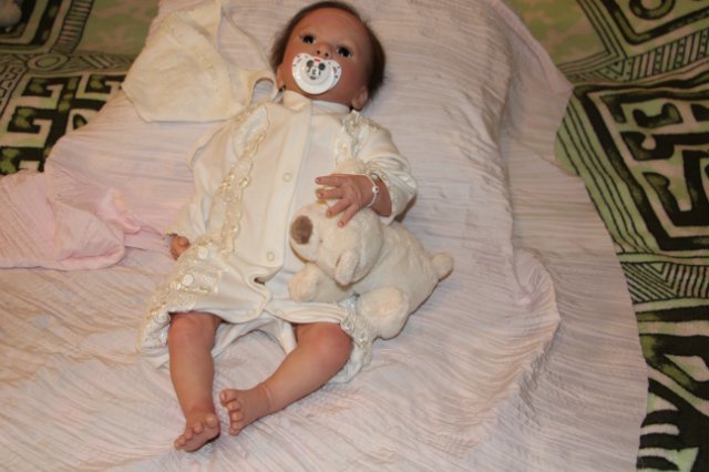 Малышка Джулия из лимитного молда Джульета от Натали Блик. Кукла реборн от Алёны Абахтимовой (фото 3)