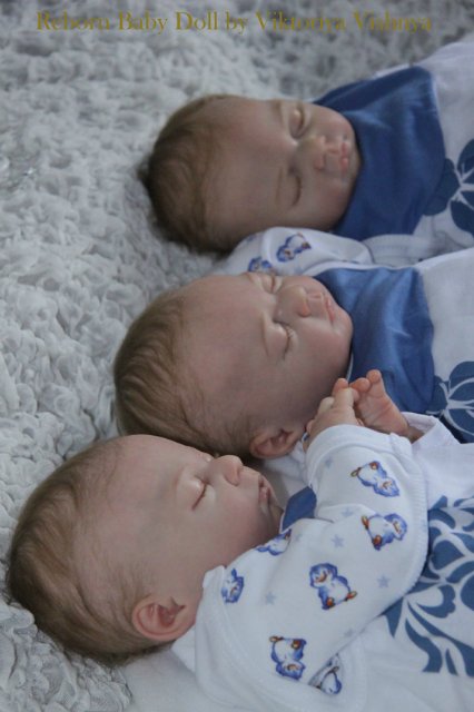 Тройняшки Джошики... Куколки реборн Виктории Вишни
