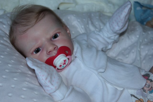 Маленькая кнопочка реборн Сабрина, художник Беспалова Жанна