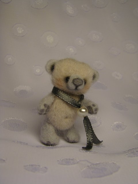 Мишка Бусинка, авторская игрушка Ольги Чернухо (фото 8)