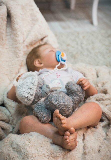 Новогодняя фотосессия малыша, куклы реборн Ольги Коновниной (фото 3)