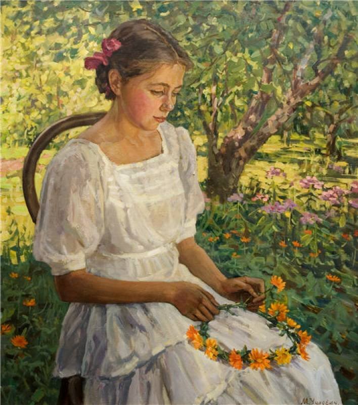 Я шила платье цвета розового пепла