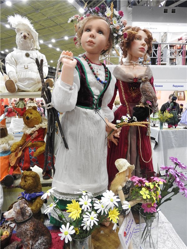 Экскурсия в страну чудес… Авторская кукла. Москва, Тишинка 2016