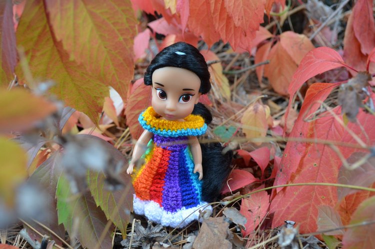 Мини дисней аниматорс Жасмин - осенняя прогулка или лесная принцесса, много фото (фото 8)