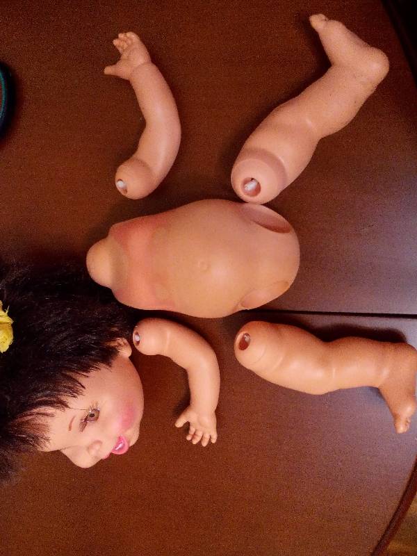 МК Перетяжка куклы банной серии Galoob Baby Face (фото 4)