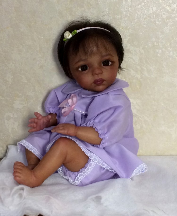 Малютка мулаточка. Кукла реборн Наталии Коноваловой