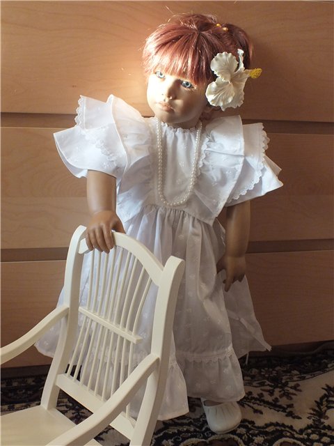 Белый гибискус... Новый образ для Янки от Annette Himstedt (фото 4)