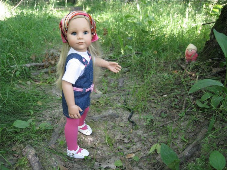 Лесная прогулка с куклой Готц