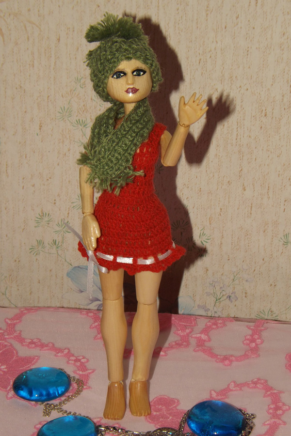 Кукла из дерева Зарина — Авторские куклы ручной работы: текстильные