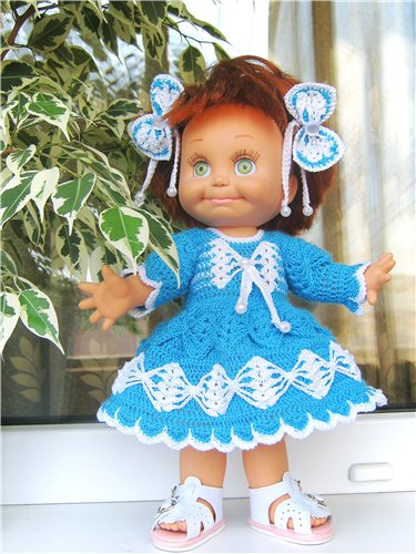 Ох уж эти бантики... Наряды на фэйсинок, паолок, куколок Готц (50 см) (фото 9)