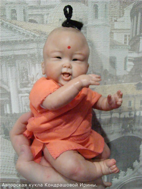 Малыш из Тибета. Авторская кукла Кондрашовой Ирины (фото 8)