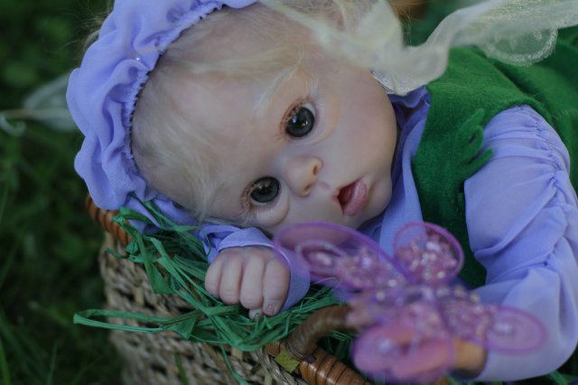 Офелька-стрекоза, куклёныш реборн Элины Кудрявцевой