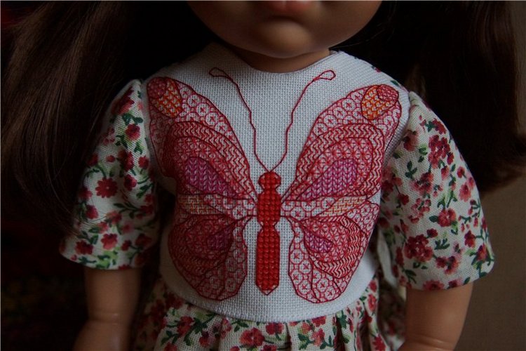 Вышивка на одежде — Одежда и обувь для кукол своими руками: фото (фото 3)