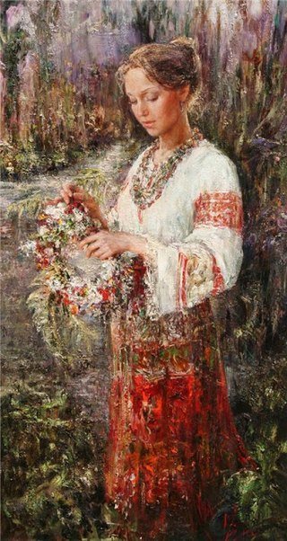 Я шила платье цвета розового пепла