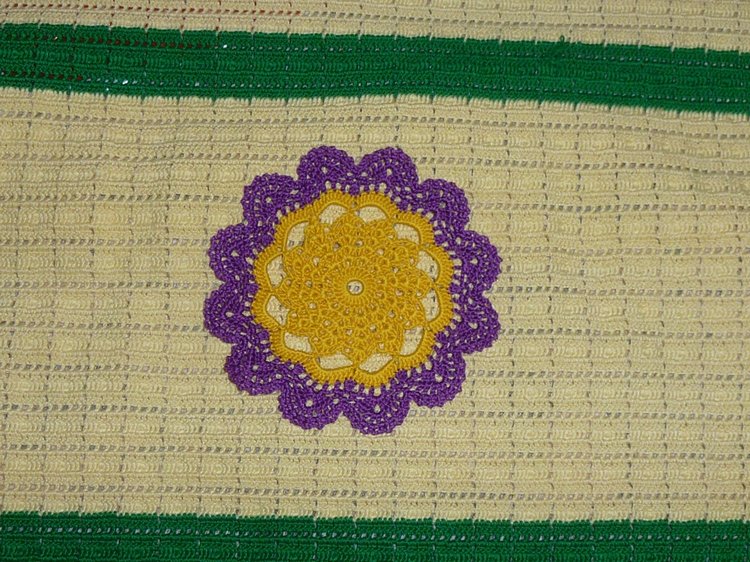 Абажуры из вязаных салфеток