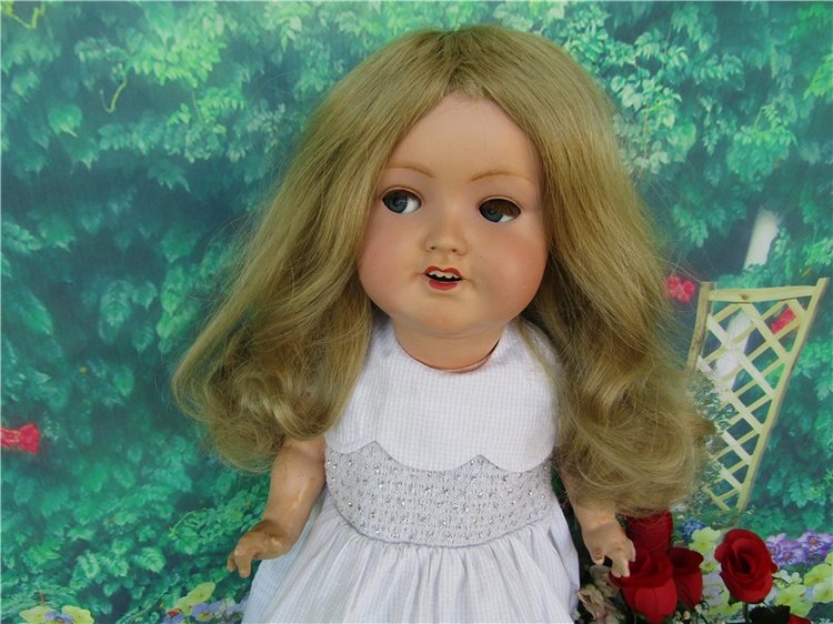 Застенчивая девочка - Весна. Кукла переходного периода Sonneberger Porzellanfabrik 2966 (фото 3)