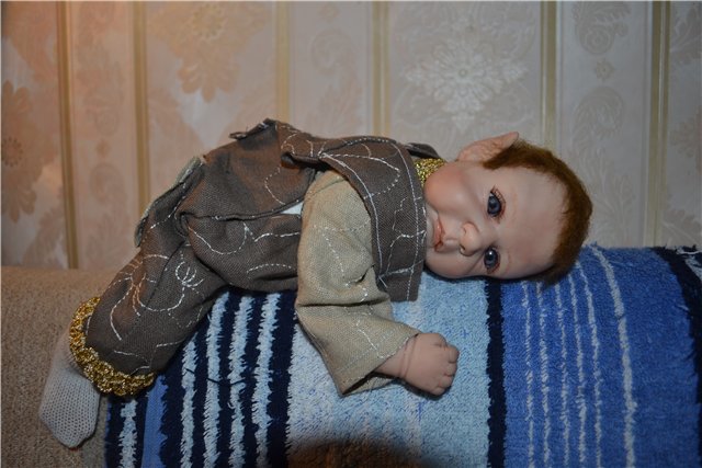 Ну очень серьезный Эльфик ООАК (фото 10)