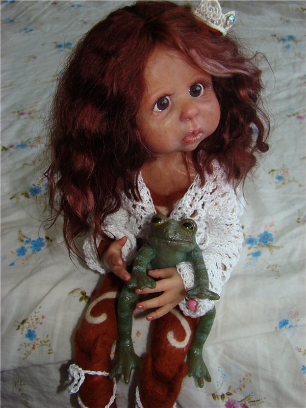 Принцесса и лягушка. Авторская кукла Кондрашовой Ирины. Продолжение (фото 7)