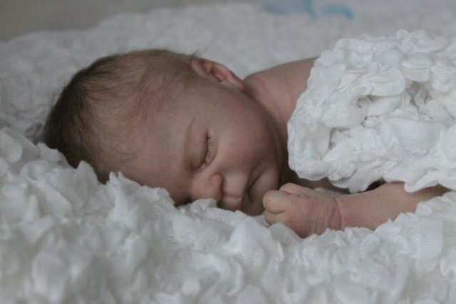 Спящий малышок Жульенчик. Куколка реборн Вишни Виктории