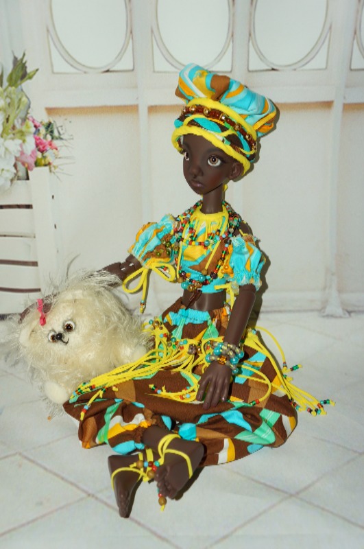 Путешествие в сказочную страну Туземию. Пеппилота, кукла Kaye Wiggs (фото 3)