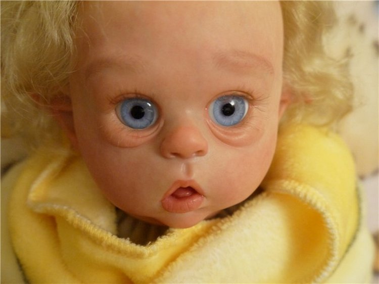 Малыш эльфик Василёк из молдика Офелия, кукла реборн Натальи Фединой, Baby-Zest