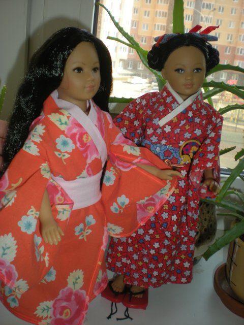 Амин линь и новое кимоно, куколки компании unimax дизайнер Heidi Ott