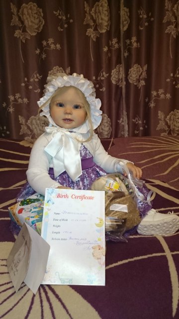 Мое солнышко - малышка Джастина из молда Бонни by Linda Murray (фото 7)