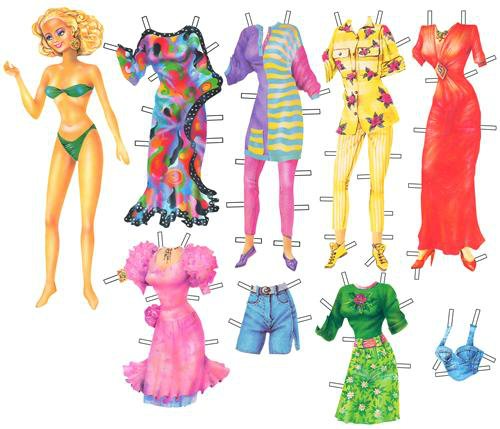 Бумажные куклы для вырезания моего детства - Бэйбики