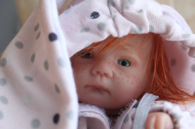 Манюня мини кукла-реборн Элины Кудрвцевой