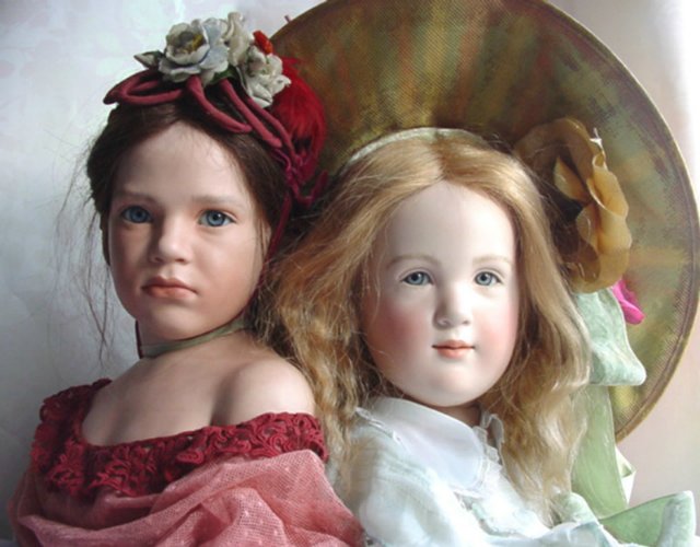 Лица из прошлого или милые барышни от немецкой художницы Sabine Ecshe