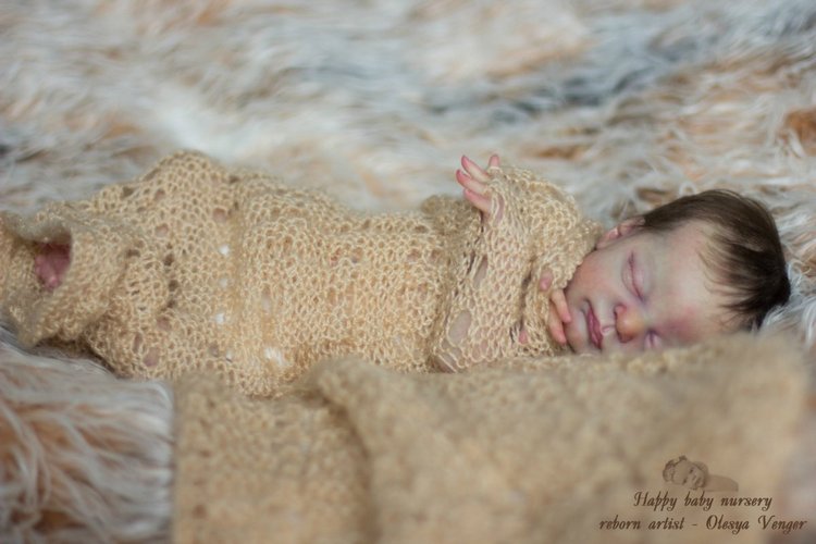 Кроха Торопыжка, недоношенная малышка Рози. Кукла реборн Олеси Венгер (фото 3)
