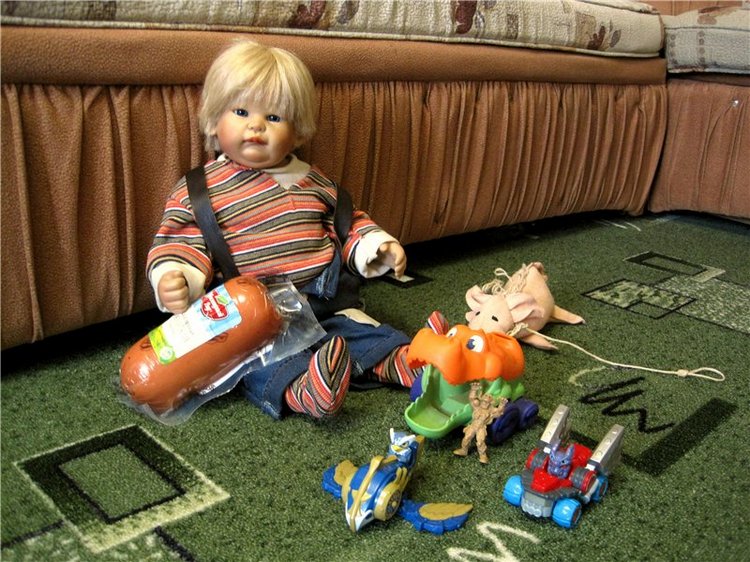 Пончик Эдер. Радость встречи. Коллекционна кукла Susi Eimer