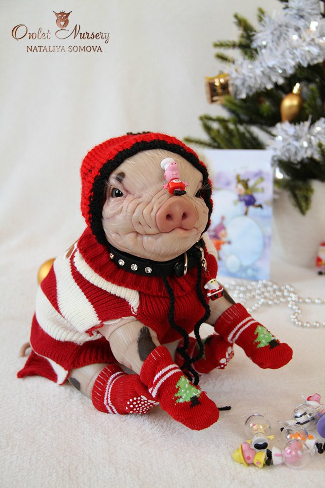 Свинка Пеппа и её младший братик Джордж. Поросята реборн Наталии Сомовой