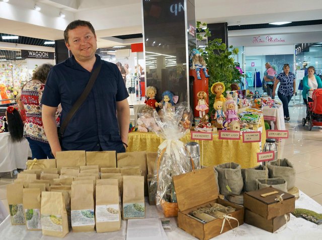 Небольшая выставка кукол на Благотворительном фестивале г. Абакан, 2016