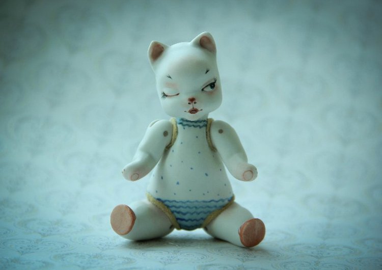 Новый проект "Кошка на ладошке". Фарфоровые куклы (фото 4)