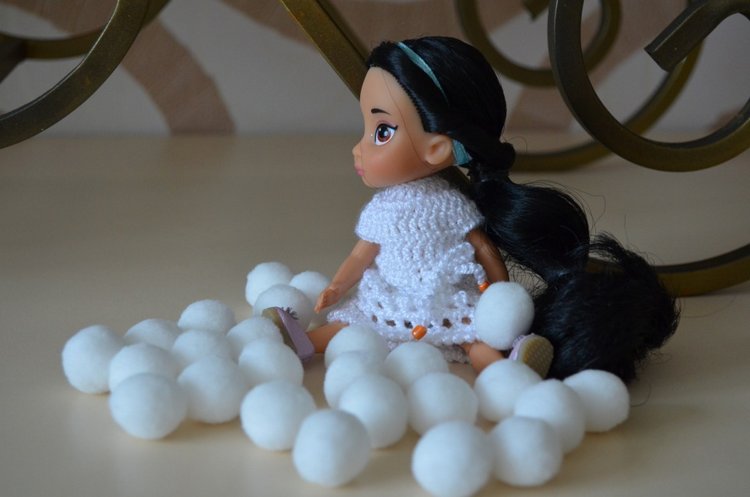 Мини дисней аниматорс Жасмин демонстрирует наряды (фото 8)