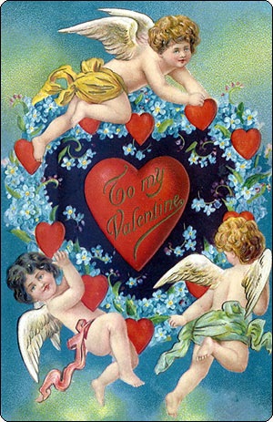 Старинные открытки с Денем Святого Валентина | Бэйбики Старинные открытки с Денем Святого Валентина