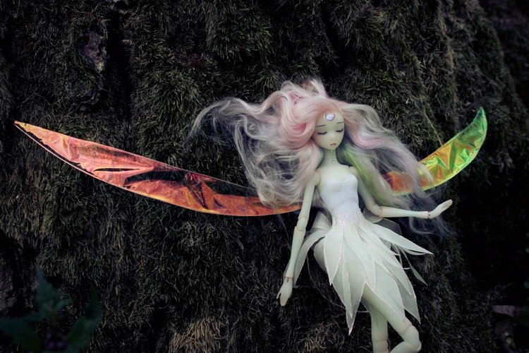 Снова 2 девочки, совершенно разные. Фея и японская школьница