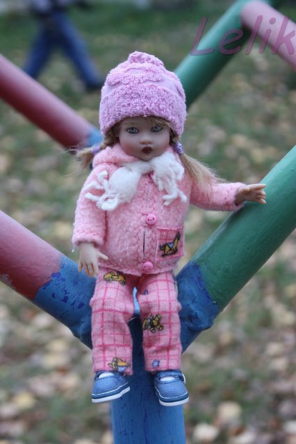 Прогулка с кнопочкой. Теплая одежда для моей куколки