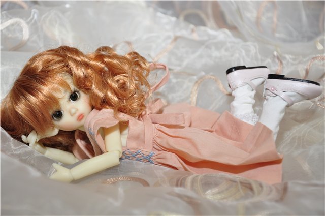 Зеленоглазое рыжее солнышко. Мой первый тиник Lillie Elf от Kaye Wiggs (фото 9)