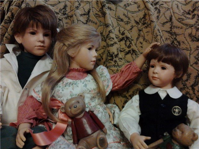 Коллекционные куклы дети от Веры Шольц