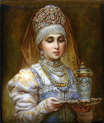 Усмотри тропинку в сказку или Здесь русский дух, здесь Русью пахнет. Федоскинская лаковая миниатюра (фото 5)