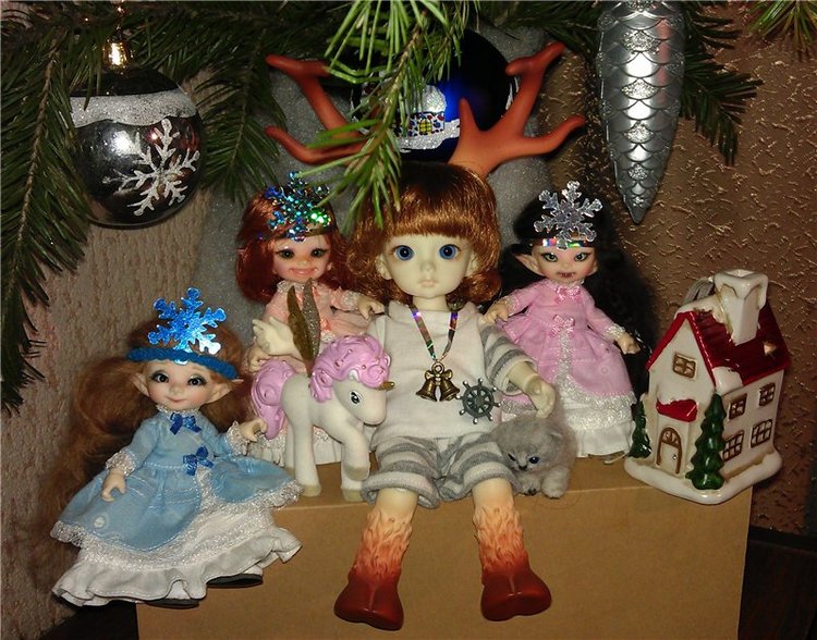 Наш новогодний дутик — Коллекции кукол BJD (БЖД): фото витрин (фото 4)