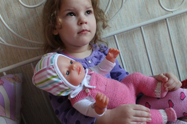 Наше знакомство с малышкой Baby Born (фото 2)